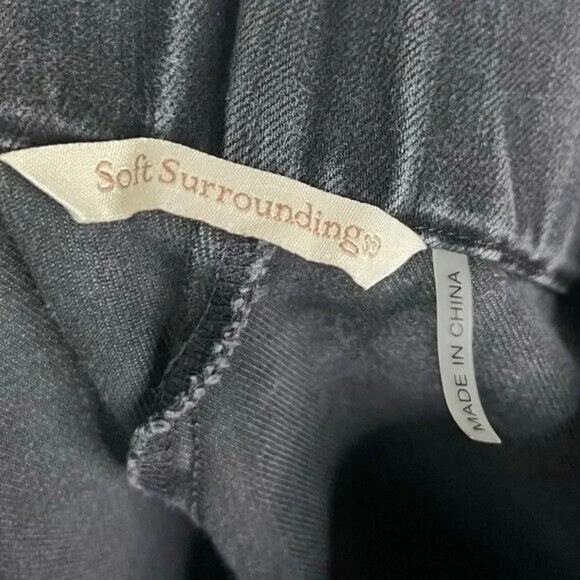 Soft Surroundings Black Pull On Skinny Jeans L - Picture 4 of 4